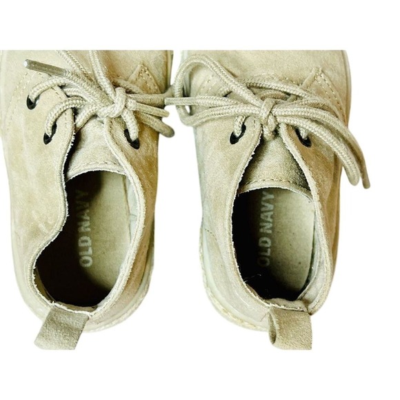Old Navy Toddler Faux Suede Desert Espadrille High Top Beige Boots 6 Casual Boys - Picture 6 of 10